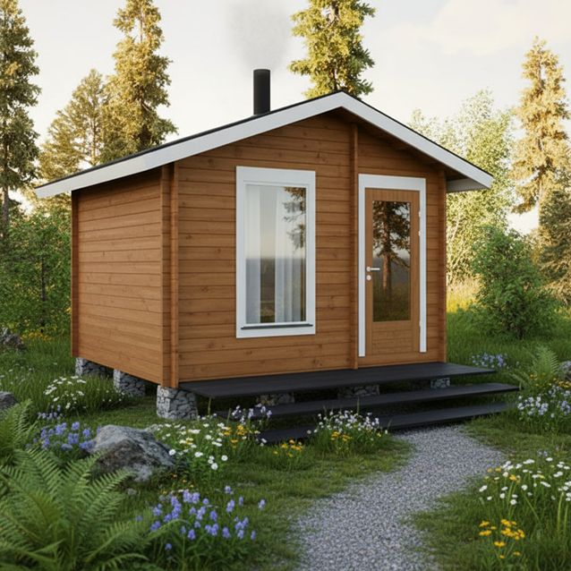 Pihasauna LP Garden Pallas, 11m², harjakatolla