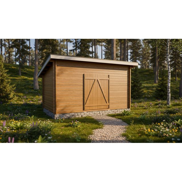 Pihavarasto/lato LP Garden P-M, 10m², pulpettikatolla