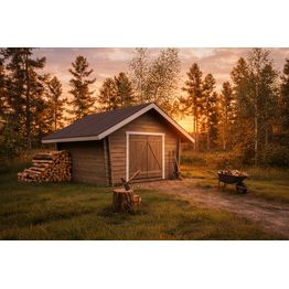 Hirsilato LP Garden U Kymppi, 10m², vinoseinäinen