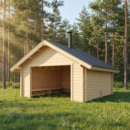 Grillikatos LP Garden G-L, 16m², harjakatto