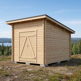 Pihavarasto LP Garden PS-M, 10.5 m², pulpettikatolla