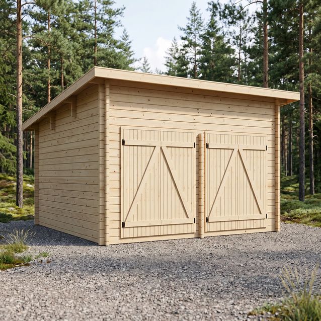 LP Garden PS-L (16,8 m²) Pulpettikattoinen pihavarasto