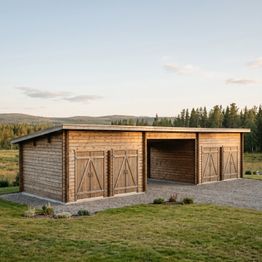 Pihavarasto/parilato LP Garden PS-XL+XL, 20m² + 20m² välikatoksella