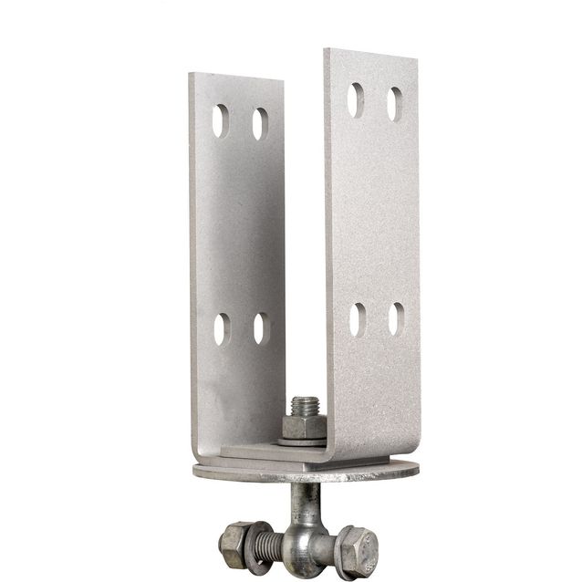 Ruuvipaalun U-kenkä 75-115 mm pystypilarille säädettävä