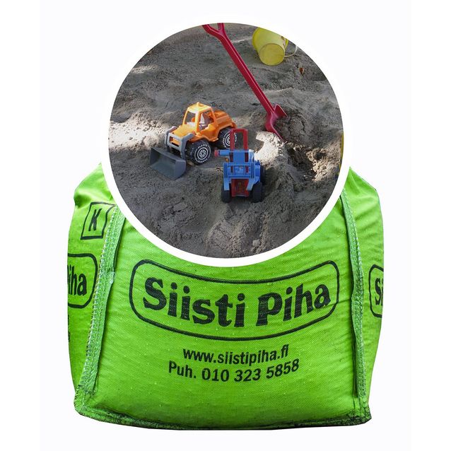 Hiekkalaatikkohiekka Siisti Piha 0-4 mm1000 kg
