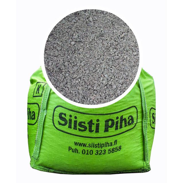 Kivituhka Siisti Piha 0-6 mm sekavärinen 1000 kg