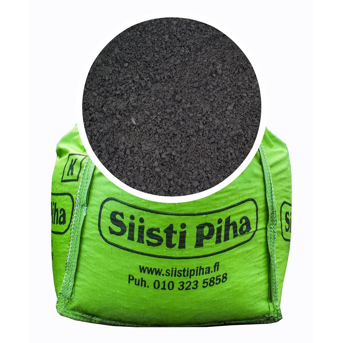 Kivituhka Siisti Piha 0-6 mm tu mmanharmaa 500 kg