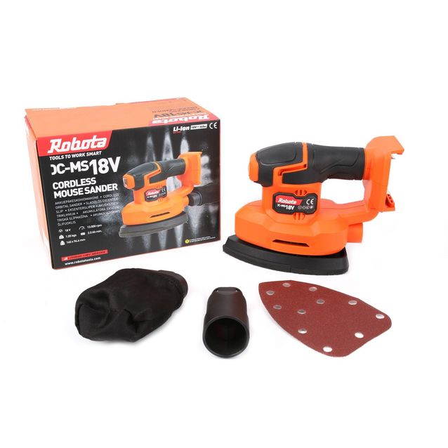 Akkuhiomakone Robota DC-MS18V 140x96,6 mm 18V ilman akkua