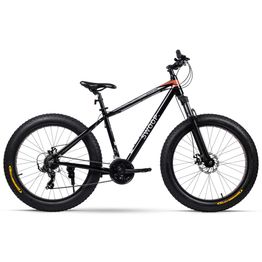 Maastopyörä Swoop Fatbike Adventurer, 26x4", 21 vaihdetta, musta