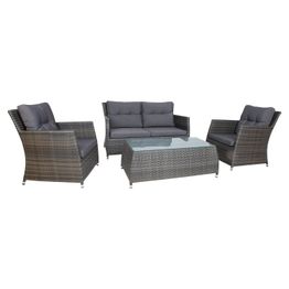 Oleskeluryhmä Home4you Adena sohva + 2 nojatuolia + pöytä ruskea