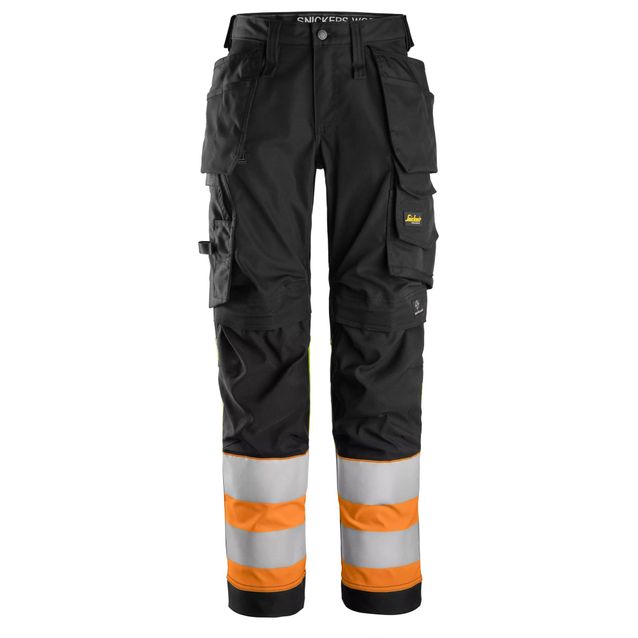 Naisten riipputaskuhousut Snickers Workwear 6734 High-Vis lk 1