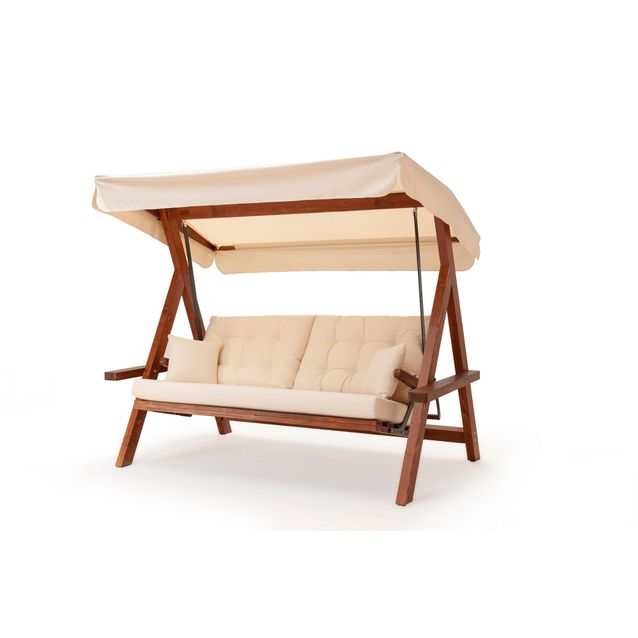 Pihakeinu Linento Garden Lyon, 3-istuttava, harmaa