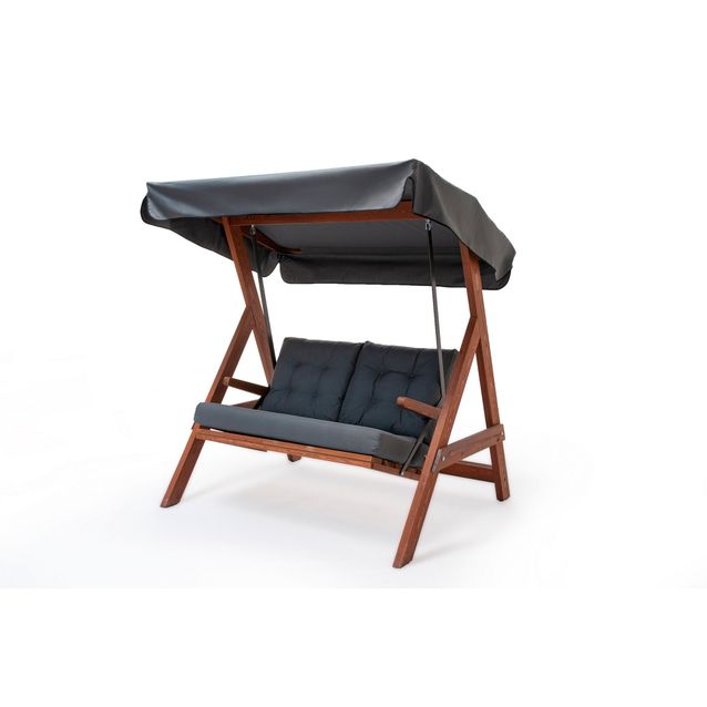 Pihakeinu Linento Garden Helen, 2-istuttava, antrasiitti