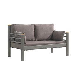 Puutarhasohva Linento Garden Kappis 2-istuttava ruskea runko eri pehmustevärejä