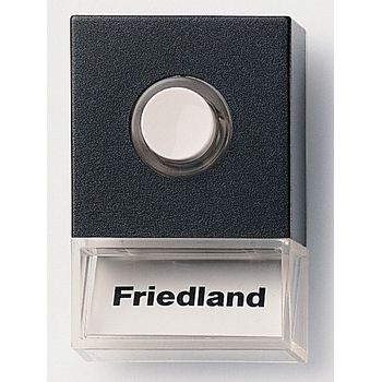 Ovikellopainike D723 Pushlite musta valolla