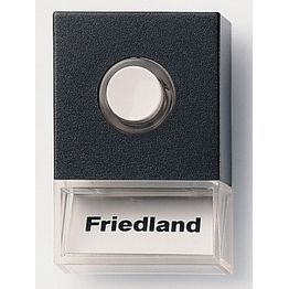 Ovikellopainike D723 Pushlite musta valolla