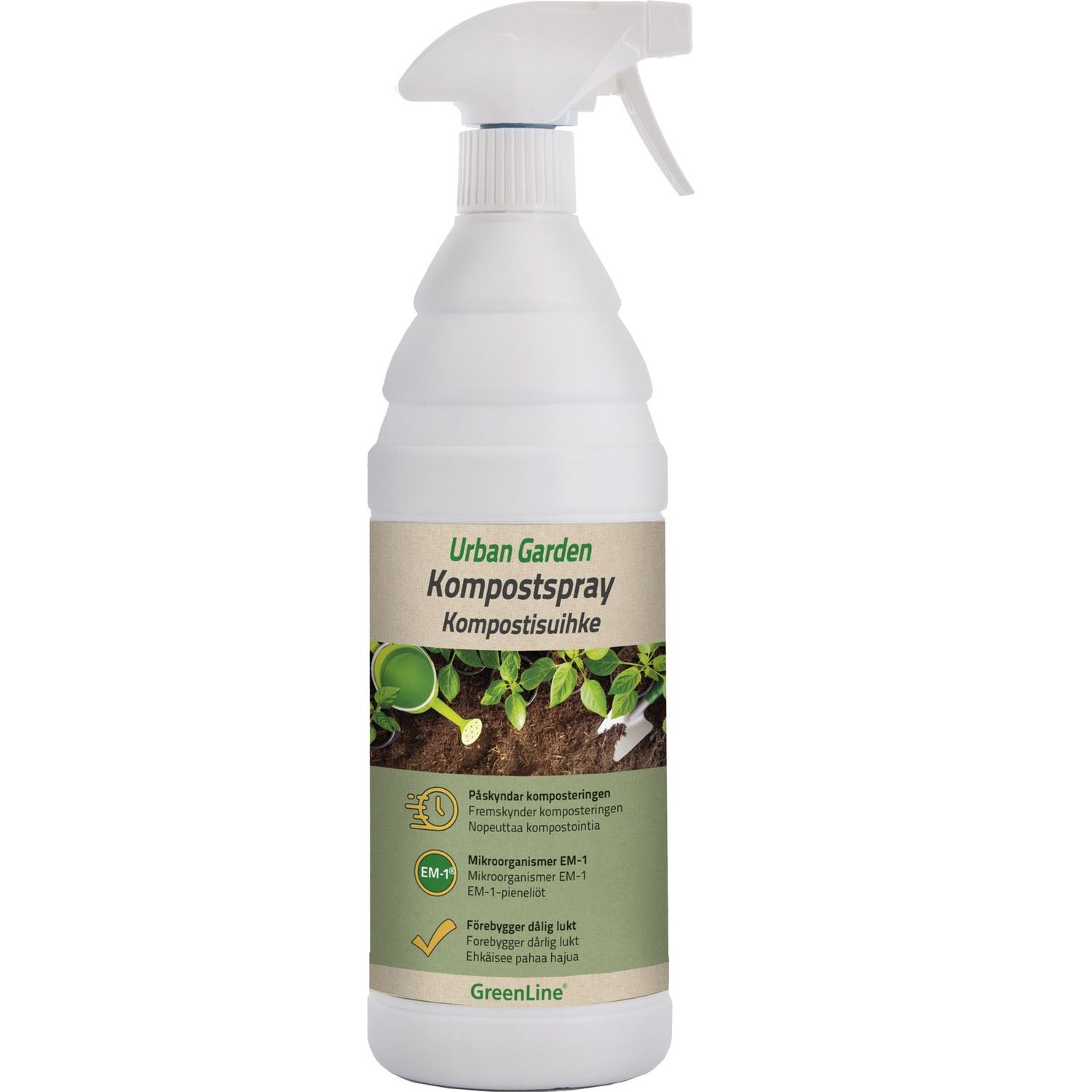 Kompostisuihke Greenline Urban Garden 1 l
