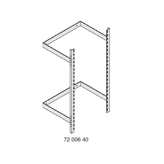 Seinäteline 300/9u kiskopari ja sankaraudat