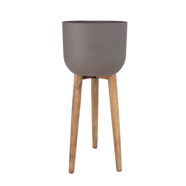 Kukkaruukku Home4You Sandstone ø36,5x86cm, ruskea 