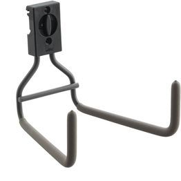 Leveä L-koukku Elfa Garage+, mattaharmaa