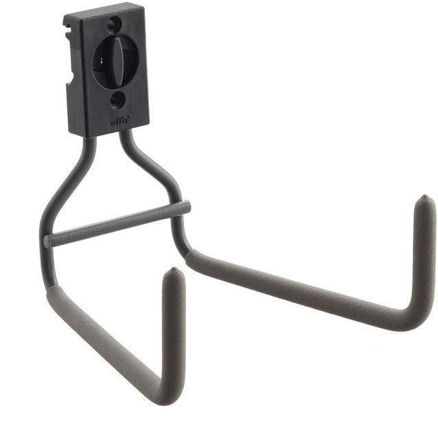 Leveä L-koukku Elfa Garage+, mattaharmaa