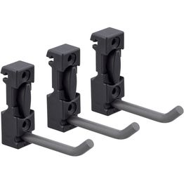 Välinekoukku kiskoon Elfa Garage+, mattaharmaa