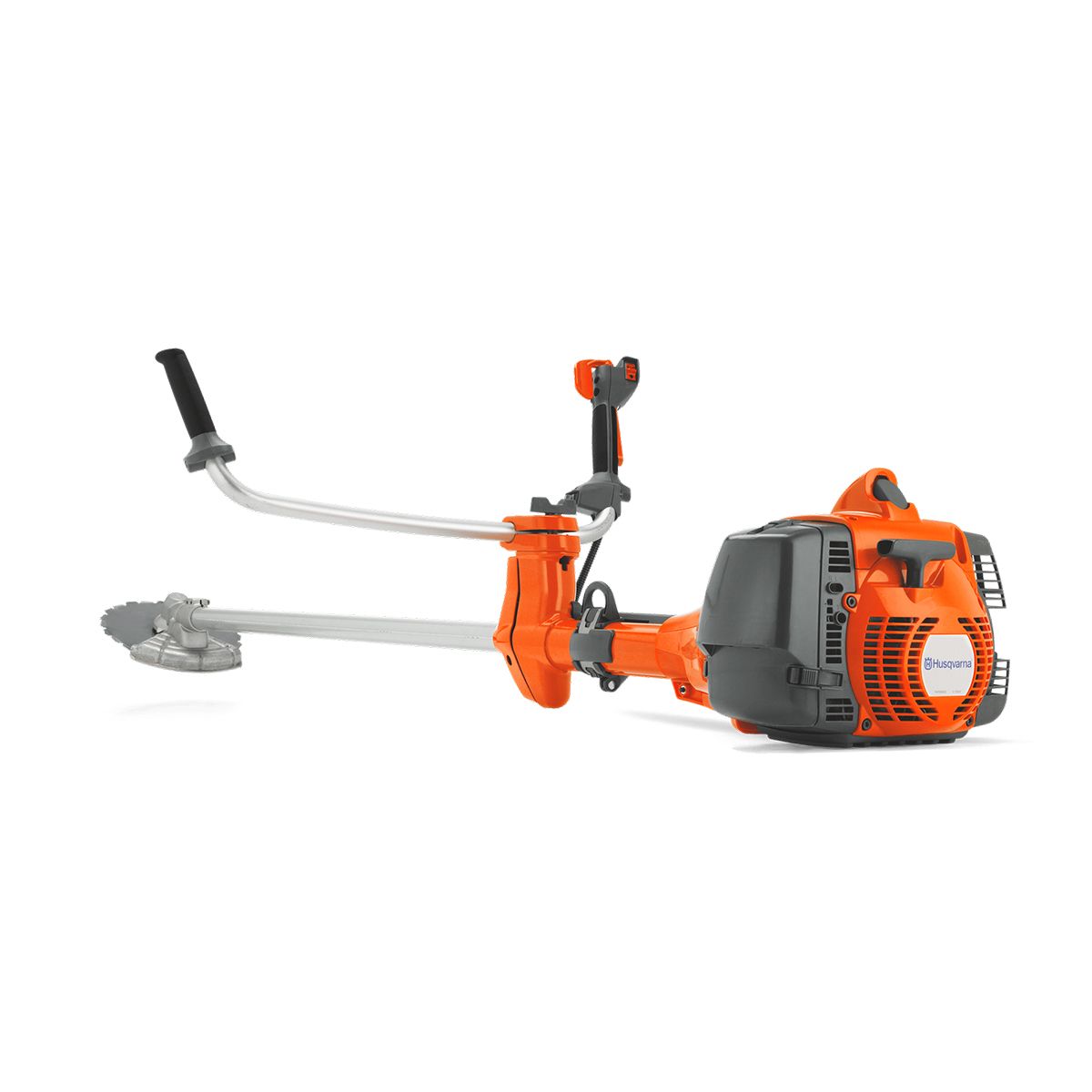 Metsänraivaussaha Husqvarna 555FxT lämpökahvoilla + raivausterä + valjaat