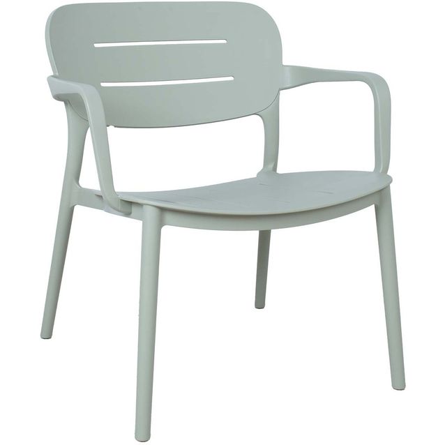 Chair MANGO 64x66xH75,5cm, greenish gray plastic
