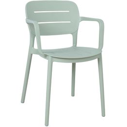 Tuoli Home4You MANGO 53x53xK79 cm, vihertävänharmaa muovi