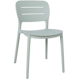 Tuoli Home4You MANGO 42,5x53,5xK79 cm, vihertävänharmaa muovi