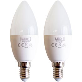 LED-kynttilälamppu Led Energie, 5W, 350lm, himmennettävä, 3000K, 2kpl/pkt