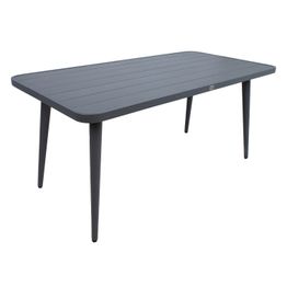 Ruokapöytä Home4You Wales 160x80x75,5cm, tummanharmaa