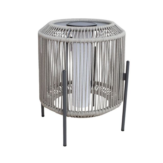 Ulkopöytävalaisin Home4You Bredami harmaa 