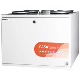 Ilmanvaihtokone lämmöntalteenotolla Swegon Casa W4 Smart xs Abp RH alle 100m2 10-100 l/s kosteutusautomatiikka eri kätisyyksiä