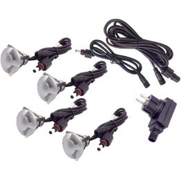 Terassi- ja porrasvalosarja Led Energie, 1W, 4 kpl, mattakromi