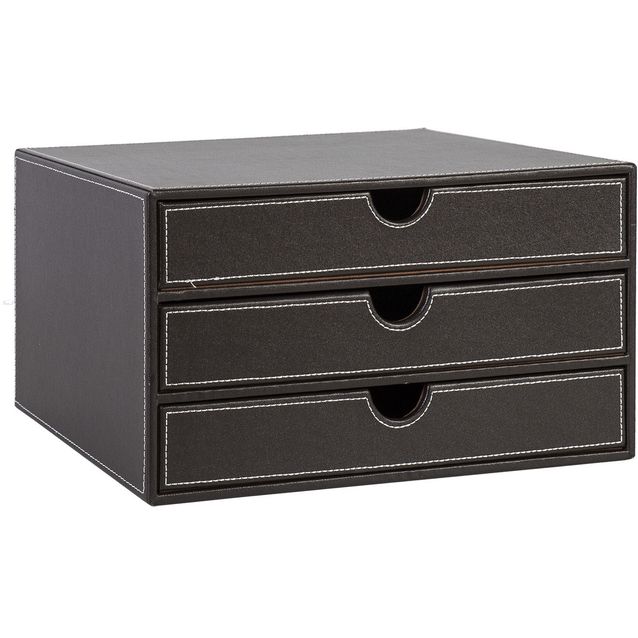 Document drawer WALTER 25x33xH18cm, dark brown