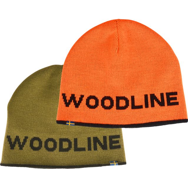 Käännettävä pipo Woodline oranssi/vihreä one size