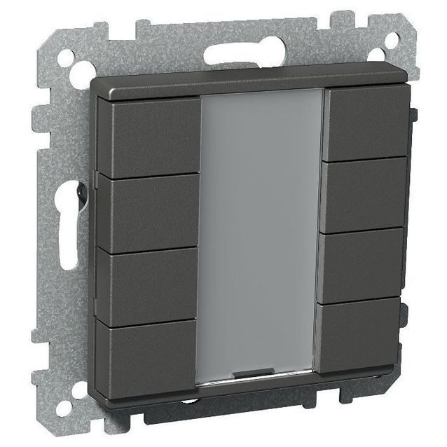 8-osainen Exxact ohjauspainike KNX-järjestelmälle antrasiitti 2816122