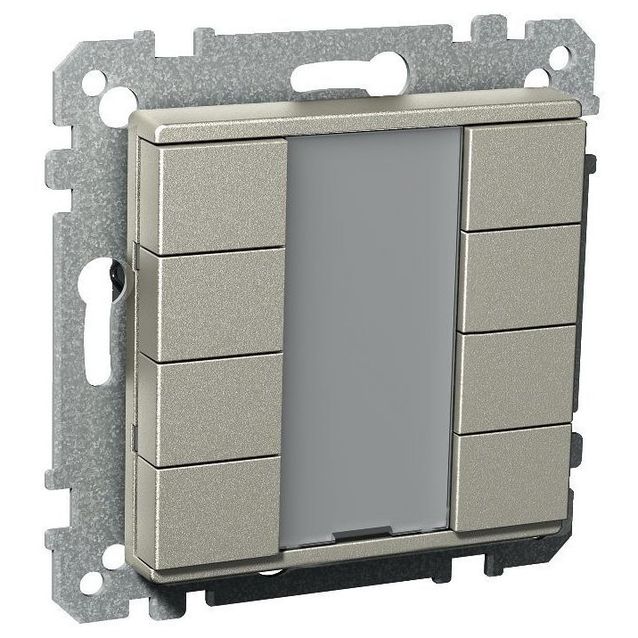 8-osainen Exxact ohjauspainike KNX-järjestelmälle metalli 2816123