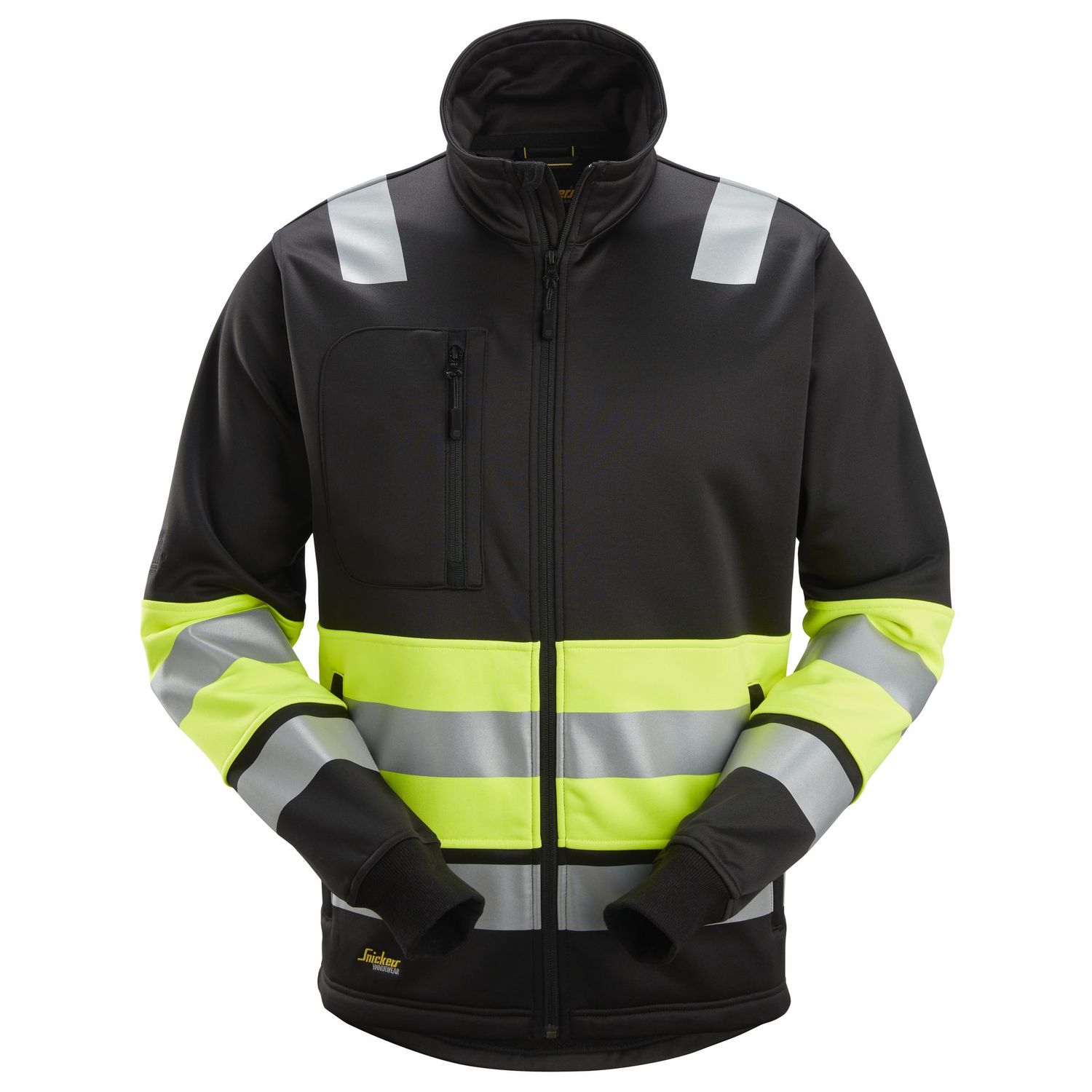Vetoketjutakki Snickers 8034 High-Vis lk 1 keltainen/musta koko M