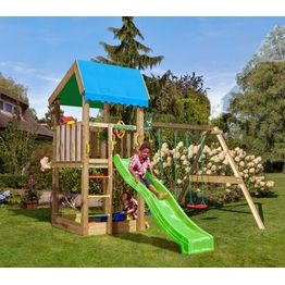 Leikkikeskus Jungle Gym Home ja Swing Module X'tra sis. liukumäen