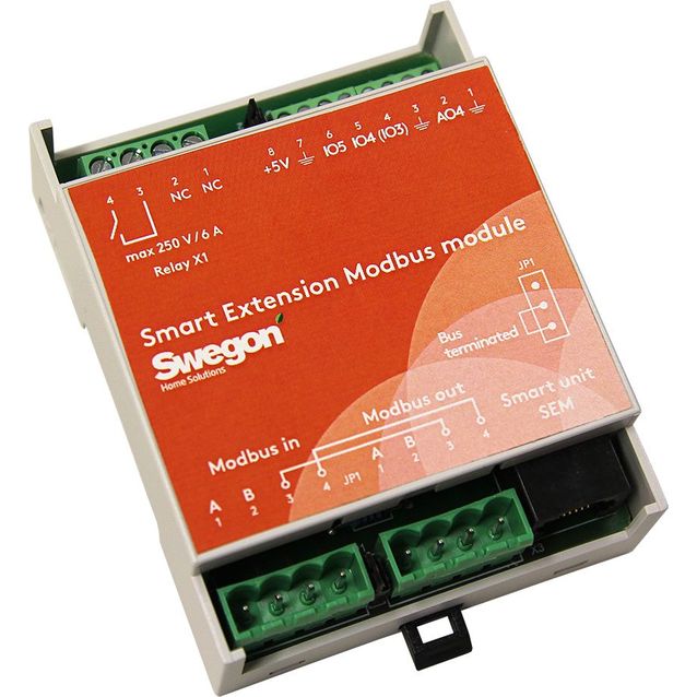Liitäntämoduuli SEM Modbus Swegon Smart ilmanvaihtokoneille