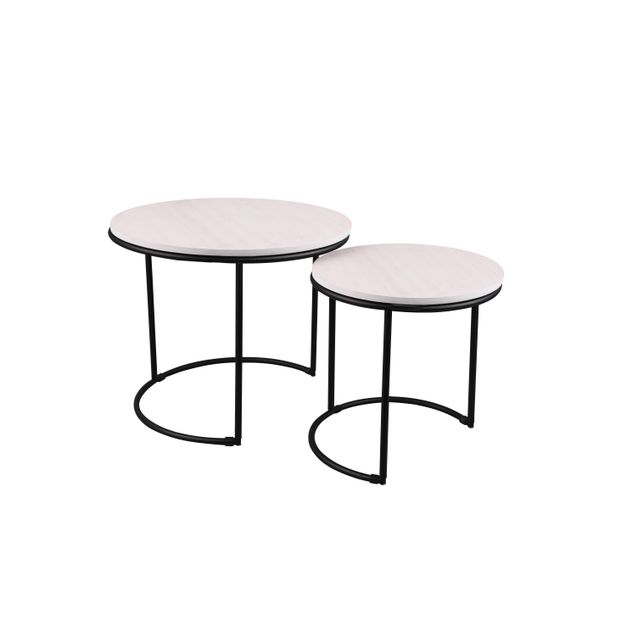 Pöytäsetti M&M Doreen, musta/valkoinen