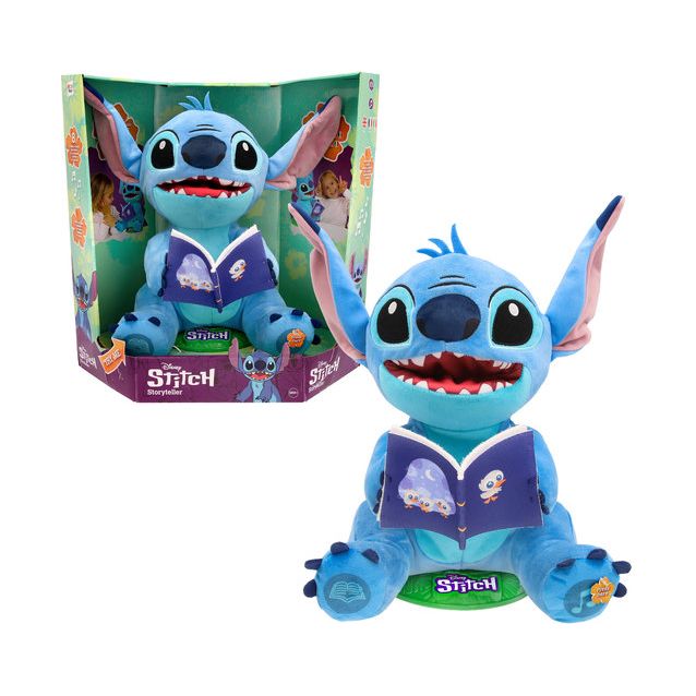 Pehmolelu Disney Stitch Storyteller, tarinoilla ja yövalolla