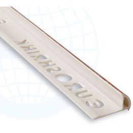 Laattalista/ulkokulma Euroshrink puolipyöreä 188, 2.55m, eri vaihtoehtoja