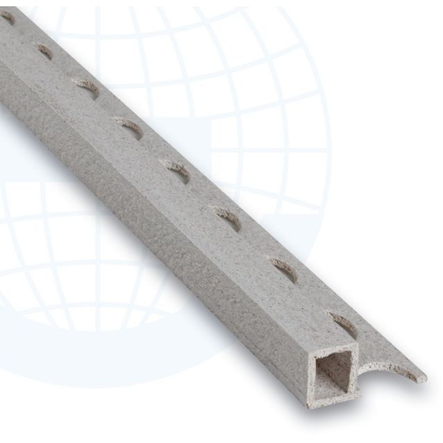 Ulkokulmalista Euroshrink kantikas pvc rustiikki 212r, 2.55m, eri vaihtoehtoja