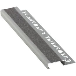 Porraslistan päätypala Euroshrink alumiini f-299a, 12mm, mattahopea