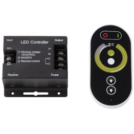 LED-ohjain/kaukosäädin Euroshrink, kylmä-lämminsäätö, 12/24V, max 288W