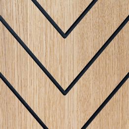 Sisustuslevy Maler Louvre Chevron, 12x616x616mm, mdf, ympäripontattu, eri värejä