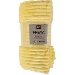 Torkkupeitto Home4You FREYA 150x200 cm, keltainen